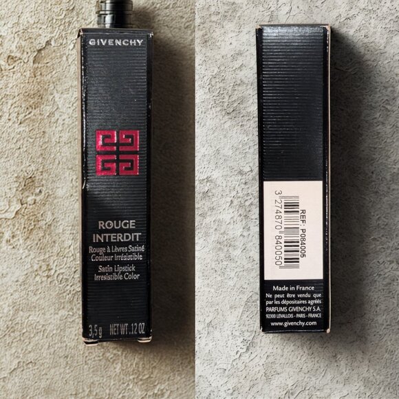 Givenchy Rouge Interdit Satin Lipstick 05 Flirting Brown NIB – Hard to Find - Picture 2 of 4